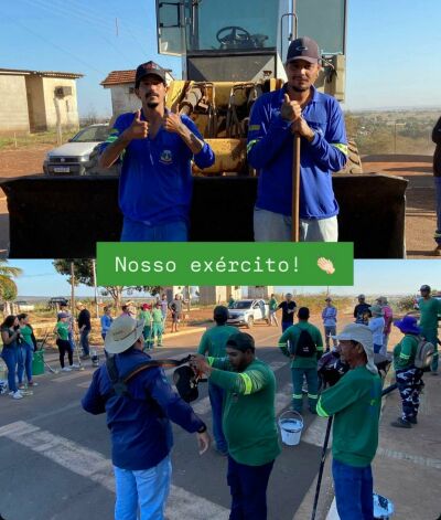 Imagem da notícia Cidade limpa: Prefeito Delegado Murilo inicia sexta-feira com Mutirão Todos em Ação em Pedro Gomes